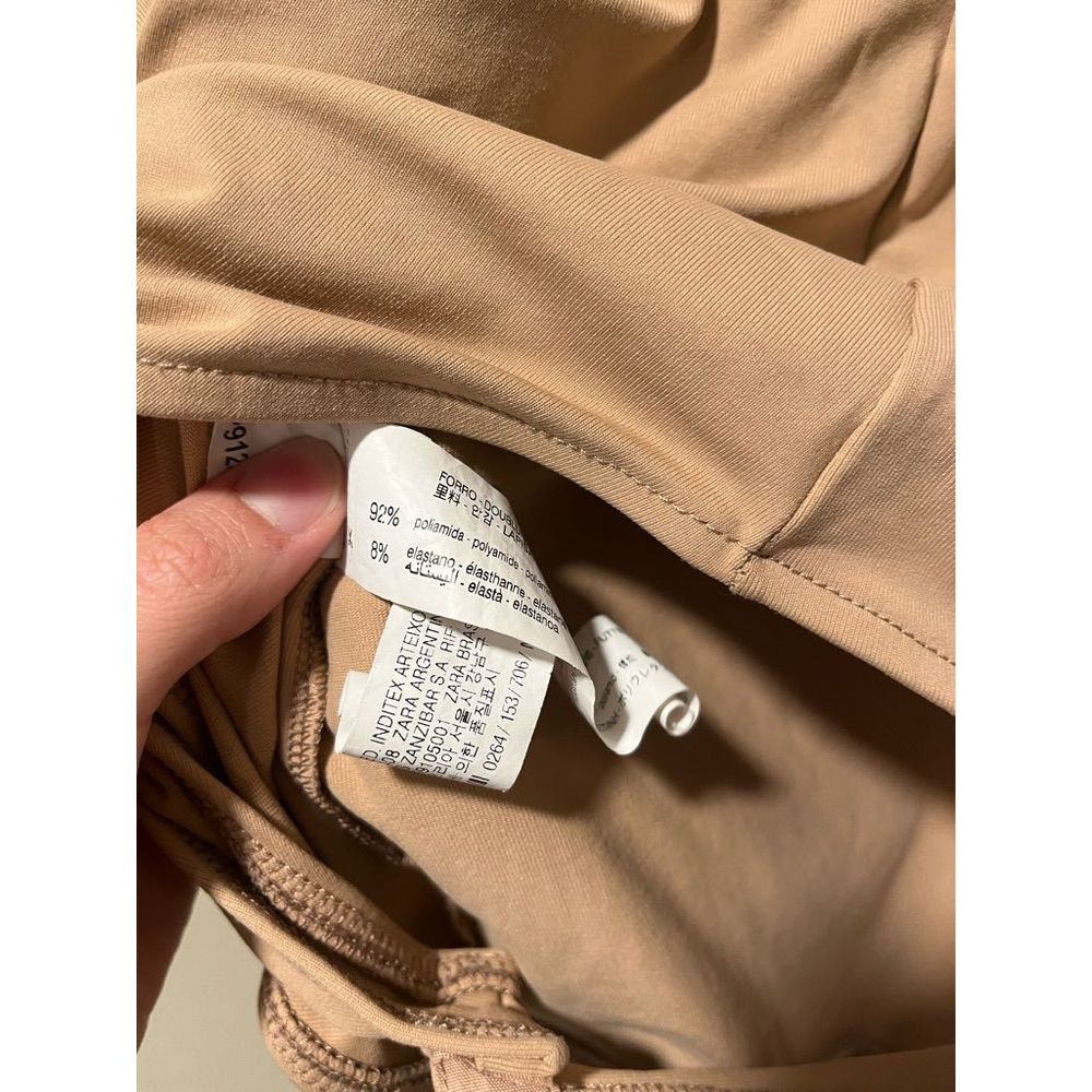 Zara Women’s Nude Tank Top Bodysuit - Picture 6 of 7